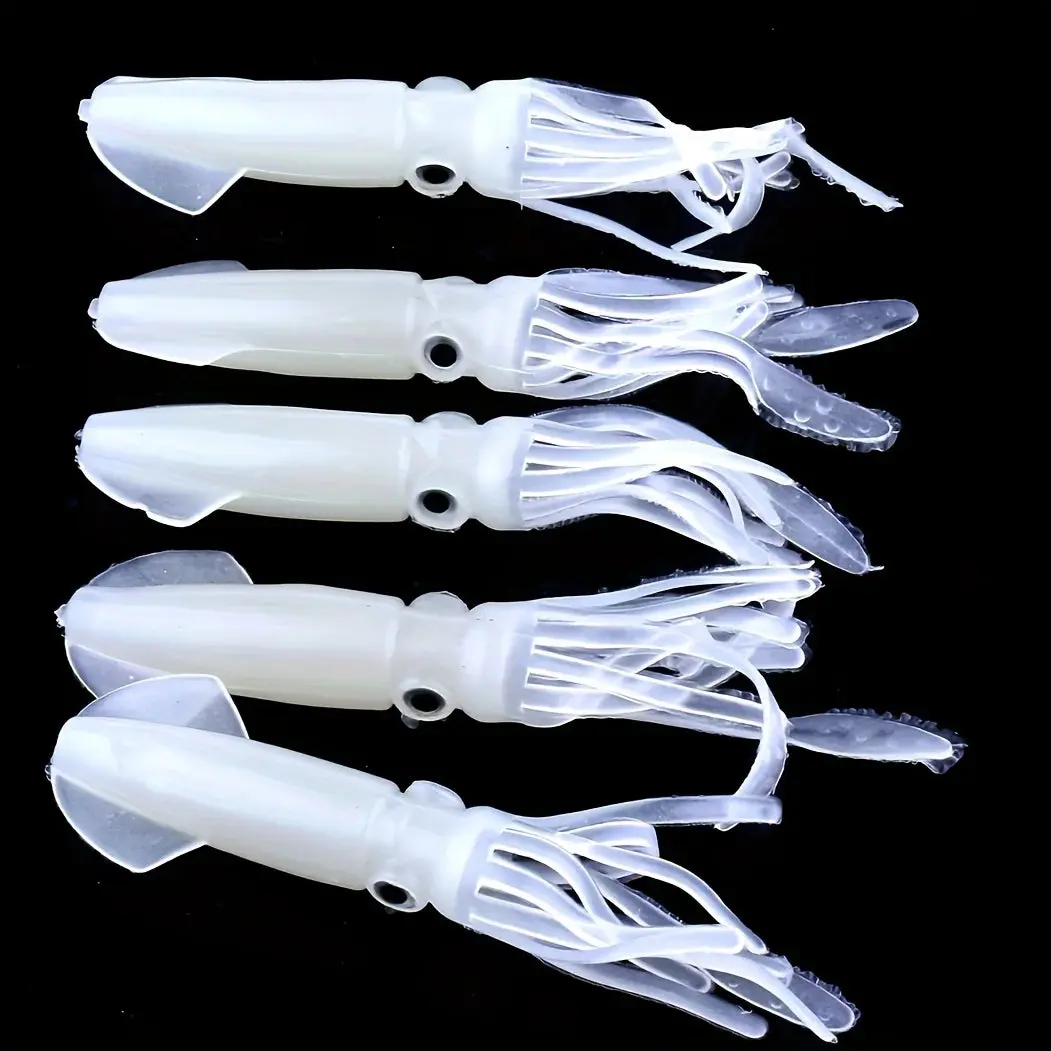 5pcs/set Bionic Squid Bait Artificial Sea Fishing Lure Outdoor Fishing Accessories