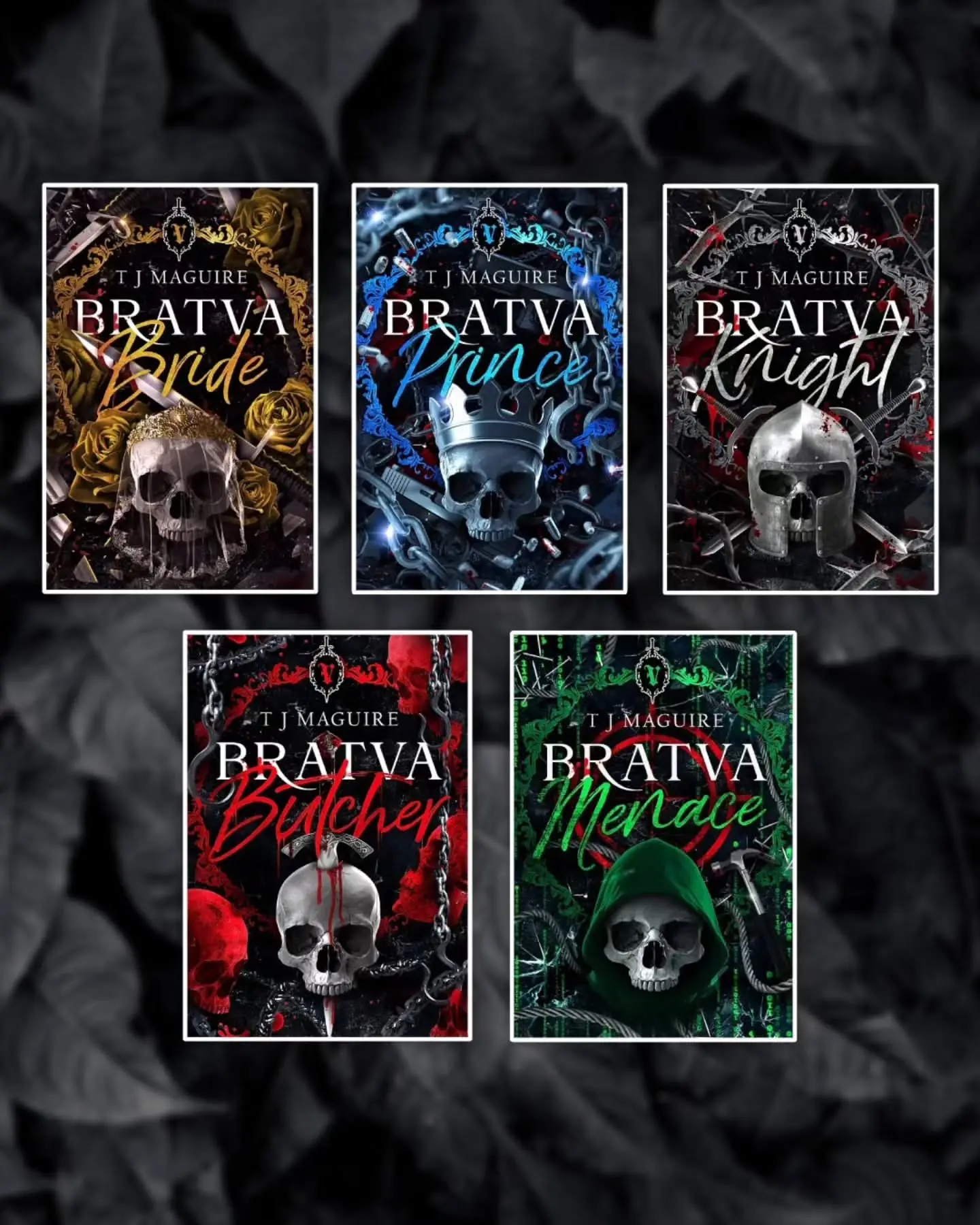 Bratva Series Collection | T.J. Maguire | Dark Mafia Romance Books | Bratva Bride Prince Knight Butcher Menace | Russian Mafia Romance Series