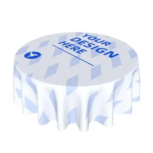 HI- Round decorative long tablecloth 60 in  Customization Based on Your Design