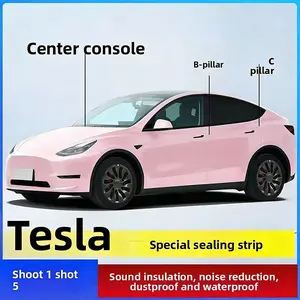 Tesla Car Dustproof Silent Sealing Strip, Universal Seal for Door Accessories, Easy Installation, Anti-Leakage, Fits Control/b Column/c Column