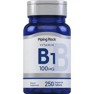 Piping Rock Vitamin B1 100mg | 250 Tablets | Thiamine Supplement | Vegetarian, Non-GMO, Gluten Free