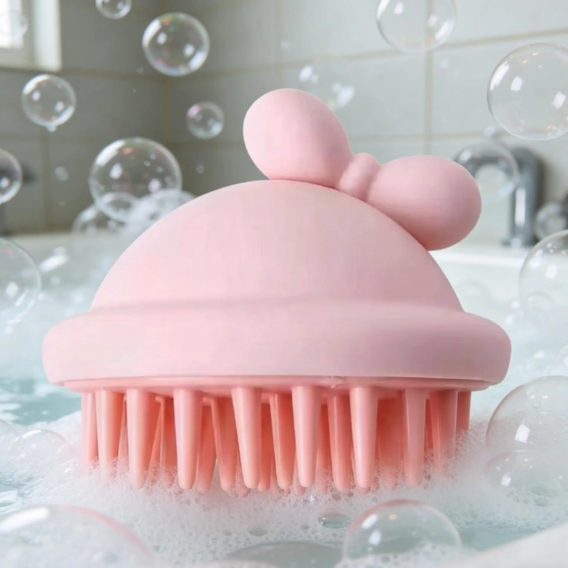 Silicone scalp massage shampoo brush, shower brush with soft bristles for hair growth, wet/dry hair massager for all hair types