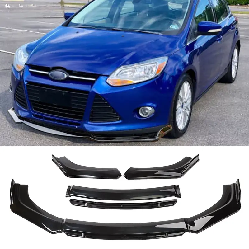 Gloss Black Front Bumper Lip Splitter Winglet Body Kit for Ford Focus 2012-2014, Vehicle Exterior Decoration, Car Accessories, Accessories for Car