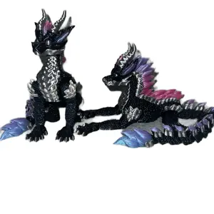 Flexi Knox Dragon figurine. Grumpy or Sweet Face)