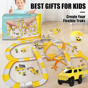 TongLi/TL  Children's Electric Track Car Toy Hands-On Skill Toy Easy-to-Assemble Toy Track Construction Set Crossover Track Birthday and Christmas Train Toy Set, Intelligence Development Toy, Toy Car for Boys Aged 3-5 Toy Gifts Christmasgift New Year gift