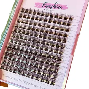Eyeshine Wispy (brown 12-16mm) Extension by Me lashes glue sold separately