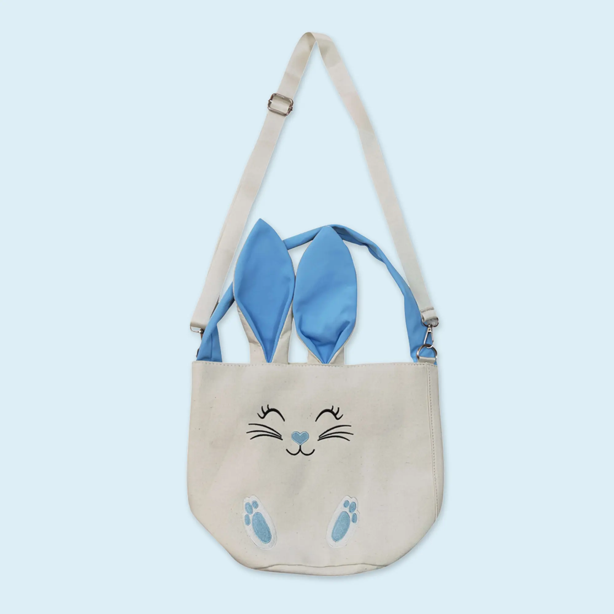 Blue bunny ear toddle baby boy Easter basket