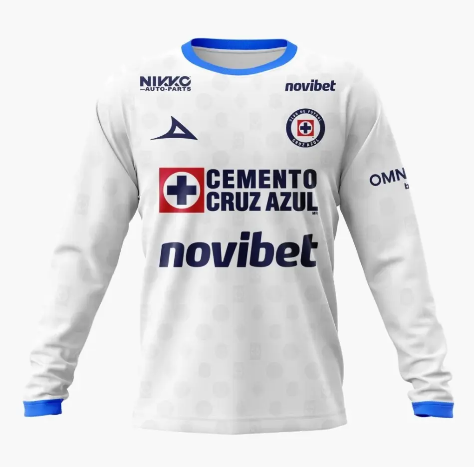 Cruz Azul 2026-27 Away Long Sleeve Jersey, Custom Liga MX Soccer Shirt for Men & Women