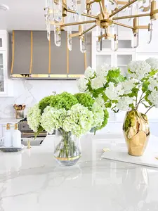 Green Real Touch Faux Hydrangea Stem