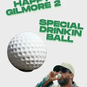 Happy Gilmore Special Drinkin Ball gag gift movie novelty prank drinking on the golf course Fun Golfing Accessory