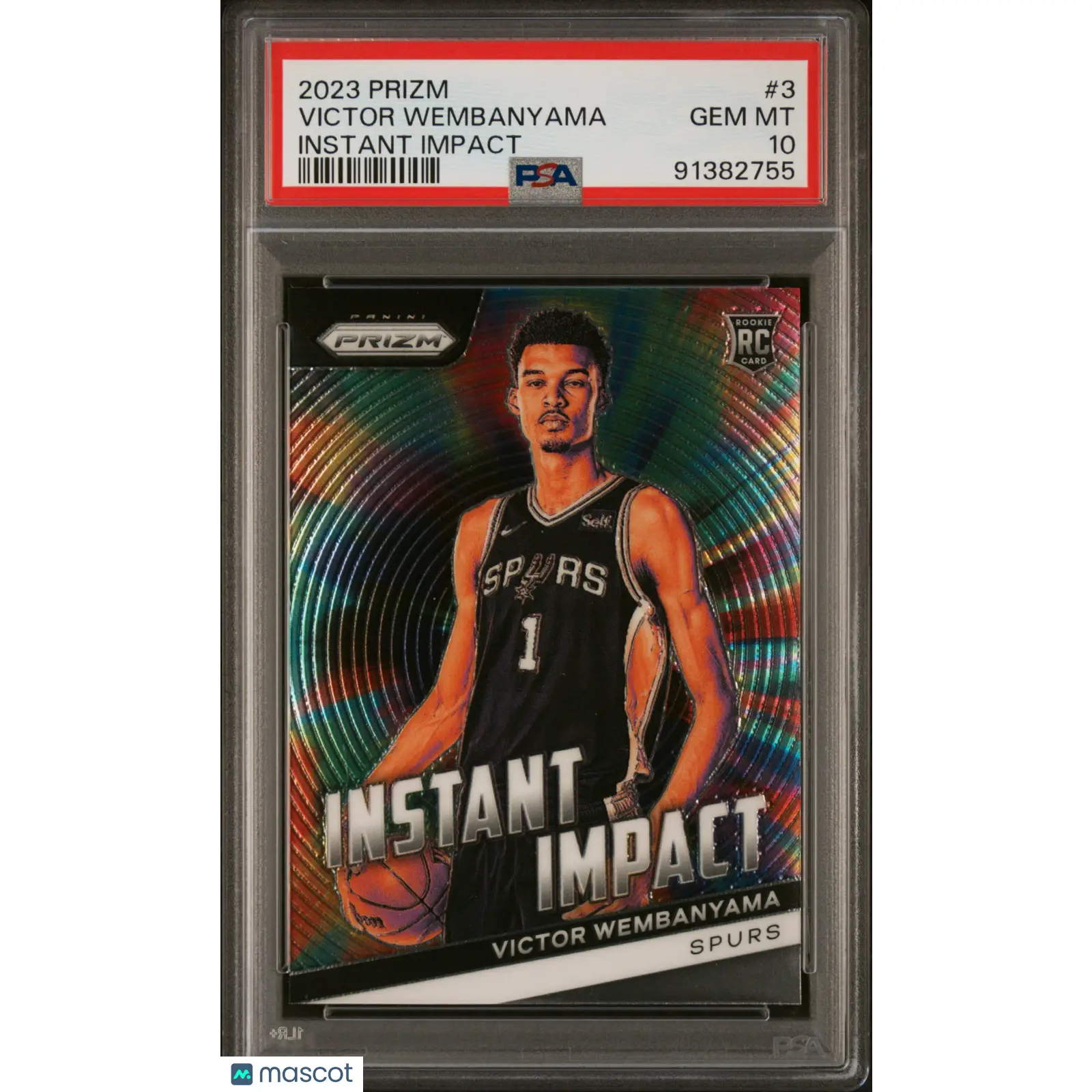 Victor Wembanyama PSA 2023 Panini Prizm Instant Impact #3 10