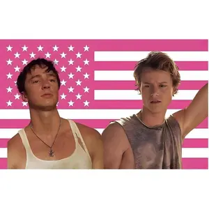 JJ and Rafe Flag Tapestry JJ Maybank wall tapestry poster for college dorm cave bedroom living room office party decoration gift