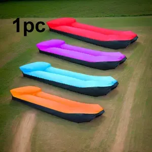 Portable Inflatable Sofa and Chair Set, Single Person Outdoor Bed, Quick Inflate/deflate, Lightweight Compact, Ideal for Camping Beach Backyard, Chaise Lounge Sofa