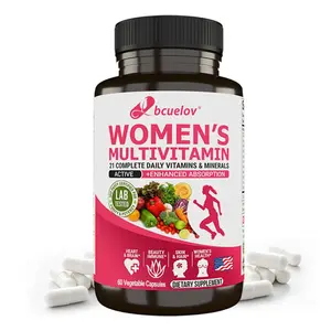Bcuelov Women's Multivitamin Health Supplement,Supports heart and Skin health,Supports immune health,120 Capsules