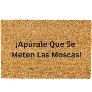 Apurale que se meten las moscas doormat, Welcome Mat, Funny Door mat