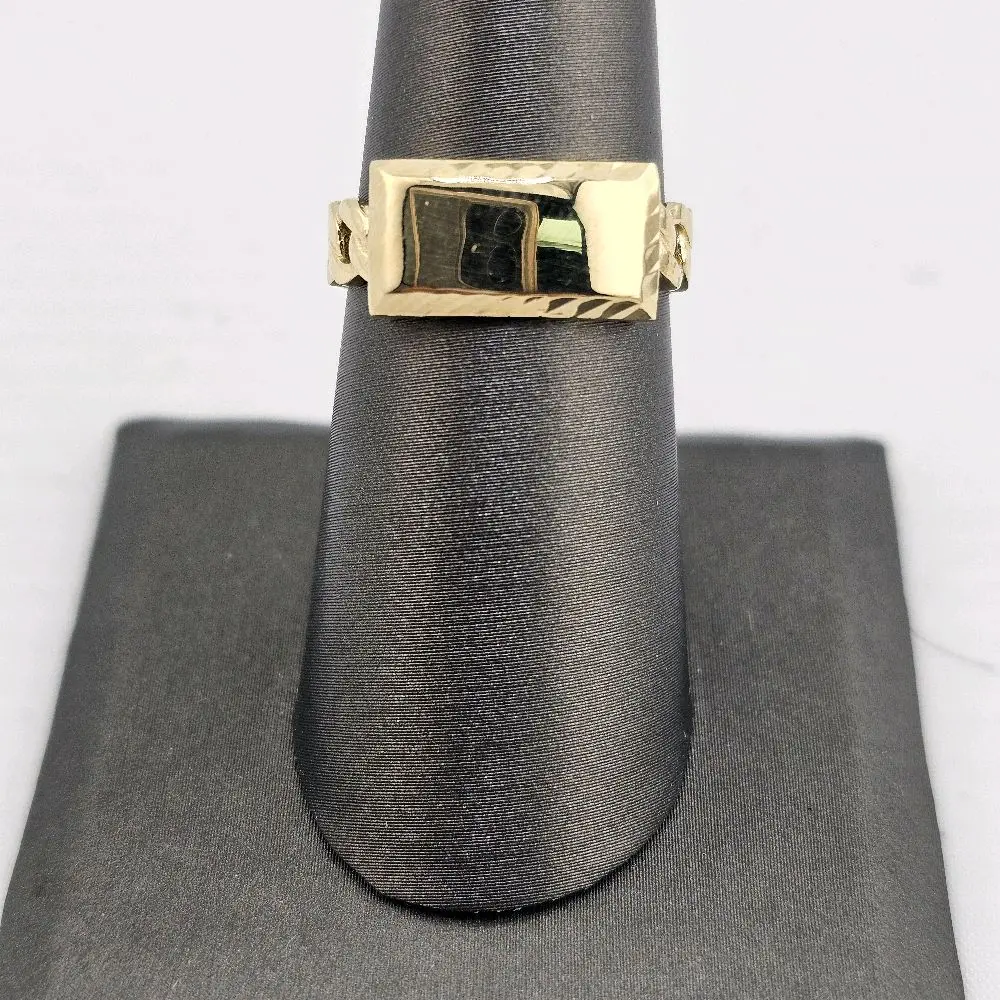 14k gold ring with plate for women 14k gold ring with plate for women