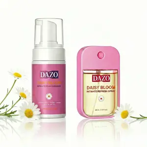 DAZO pH Balanced Cleanser Intimate Wash Herbal Odor Control Refresh Spray Dryness & Irritation Support for Intimate Areas