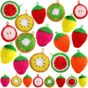 16 count Fruit Dish Scrubber, Non Scratch Dish Washing Sponge, Double Layer  Kitchen Scrubber Cleaning Sponge for Dishwashing, Cleaning Dishes, Cookware Tubs Sinks