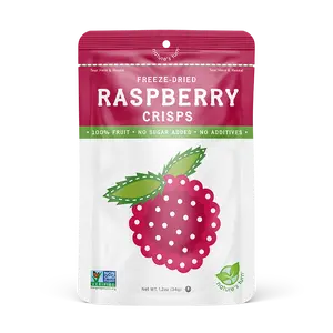 Nature’s Turn Freeze-Dried Raspberry Crisps - 100% Real Fruit, No Sugar Added, Gluten-Free, Vegan, Non-GMO, Healthy Snacks for School Lunches & On-The-Go