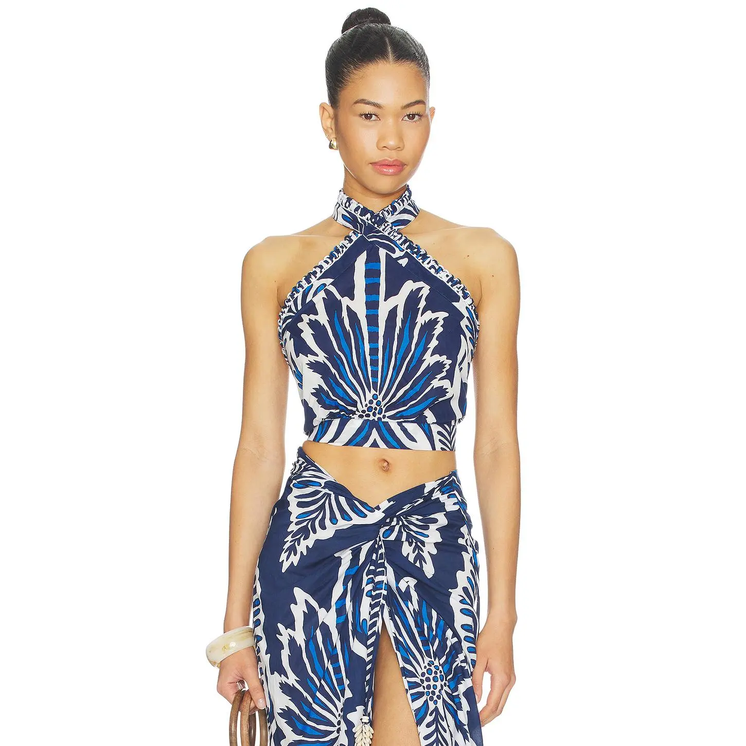Poupette St Barth Suma Top in Navy Cartagena