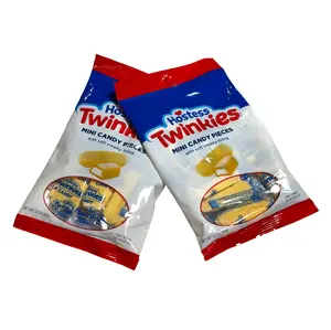 Hostess Twinkies Mini Candy Pieces with Soft Creamy Filling Inside, 3.2 oz Bags (Pack of 2) – Classic Snack, Sweet Treats for Parties & Holidays Bonbon