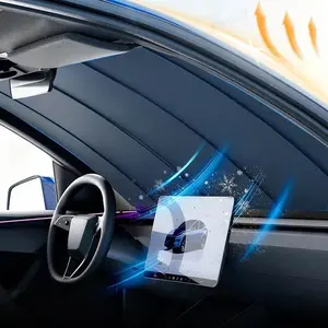 One-Touch Automatic Car Sun Shade, Windshield UV Protection & Heat Blocking Curtain summergarden