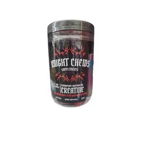 Knight Chews Creatine Gummies Strawberry-Watermelon Flavor 5g Monohydrate per Serving 4 Chews 30 Servings 120 Chews Healthcare Dietary Supplements