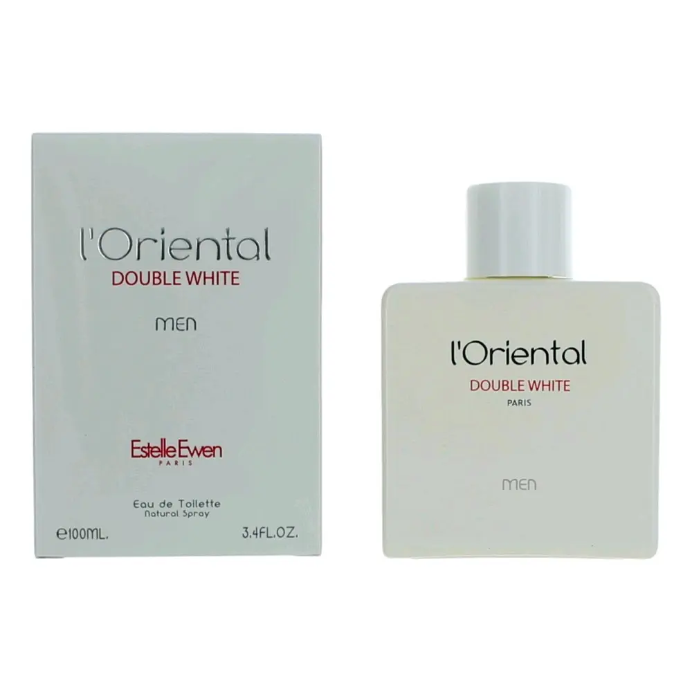 Men's L'Oriental Double White Eau De Toilette Spray Bottle, Signature Cologne for Him, 3.4 oz