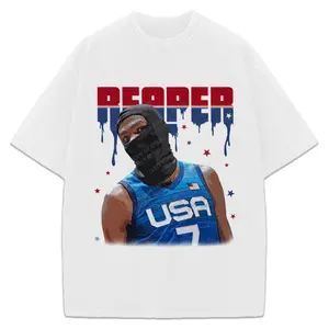 Kevin Durant Slim Reaper KD USA Ski Mask Revenge Team Custom Design Graphic Tee Crewneck Cotton