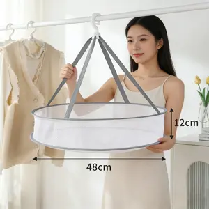 Single Layer Laundry Net for Socks, Anti-Deformation Drying Rack, Woolen Sweater Holder, Clothes Basket, Practical Hanging Mesh
