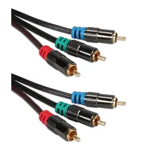 QVS  35 ft. HDTV Triple-RCA Premium Component Video Combo Cable