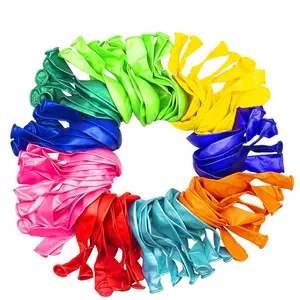 Multicolor Balloons 12 Inch Strong Latex About 12 Color 100 Pcs Balloons For Party Celebrate Birthday Christmas Wedding And Holidays, For Helium Or Air Use,Decoration Accessory