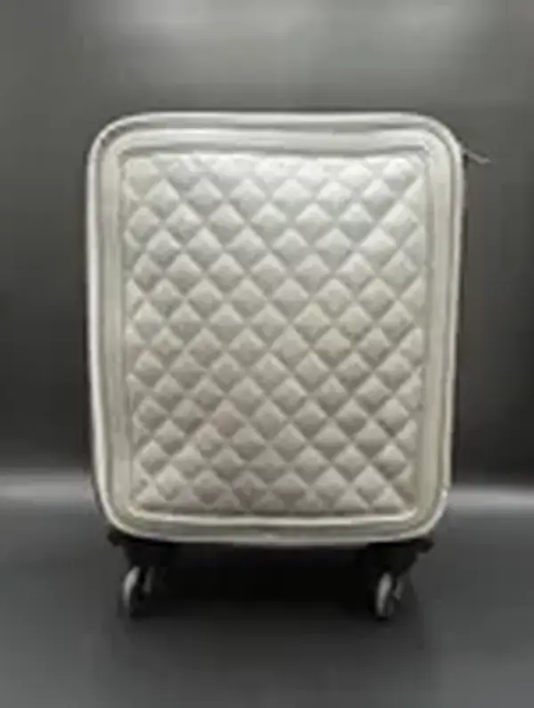 Pre-owned CHANEL Leather Luxury Bags & Accessories Quilted Coco Case Trolley Suitcase Spring Summer 2016 Collection, Grey Date Code: 22913941. Entrupy ID: 2RW9B7W.