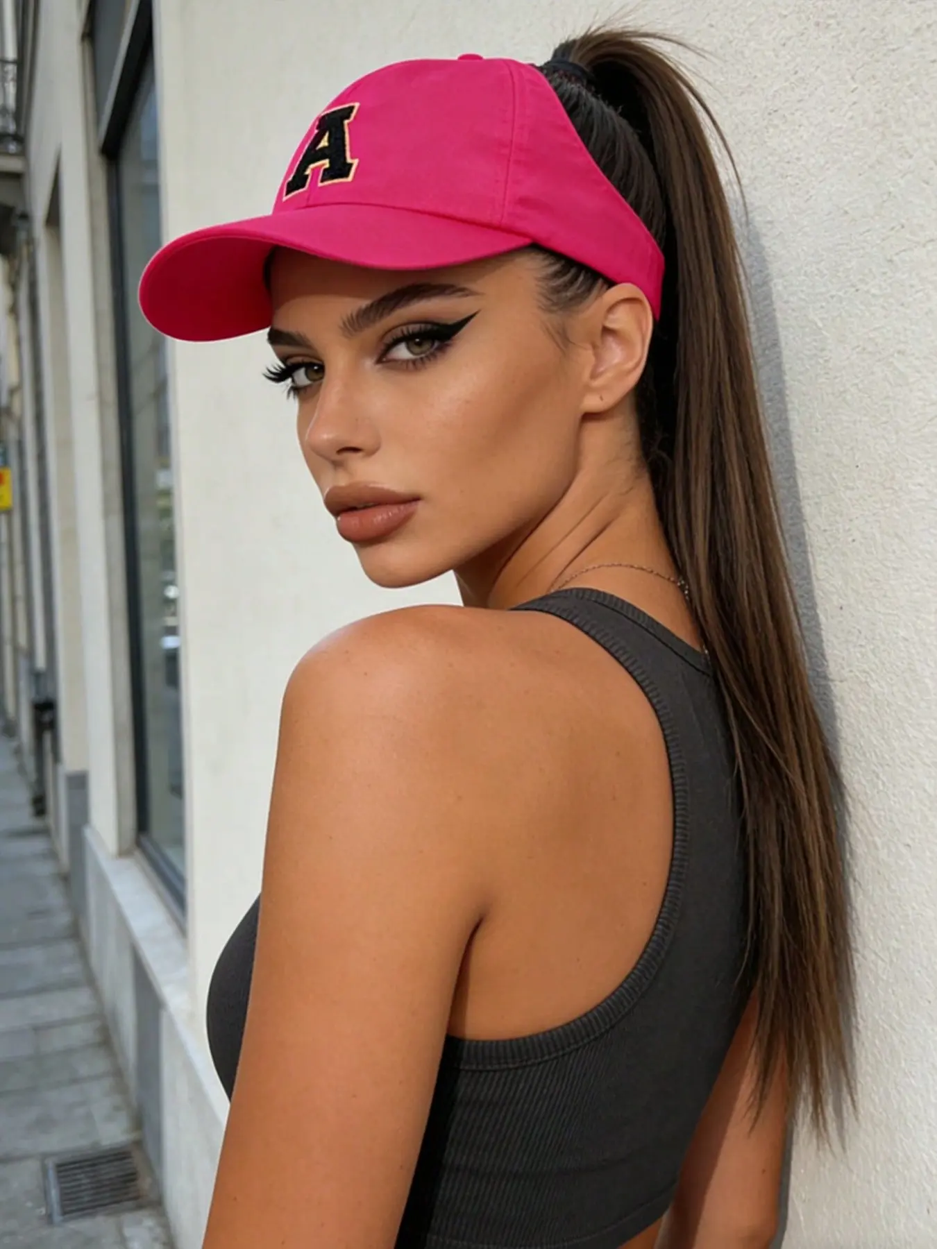 Lightweight Breathable Leisure Ponytail Baseball Cap Adjustable Casual Hats Adjustable For Spring Summer All Seasons Daily Commute Travel High Ponytail Face Slimming Sun Hat Polyester Cap