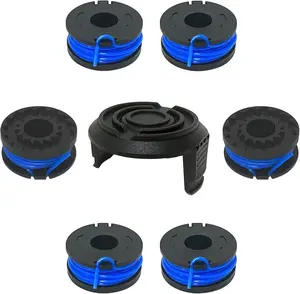 String Trimmer Line Spool for Bauer 19115C-B 19115c trimmer line replacement 20V Cordless String Trimmer Model：64995, 065 trimmer Line Spool for Bauer 19115A-B, 23123, Weed Eater (6 spool +1 Cap)