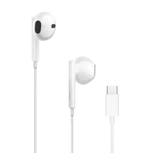 PossShop808 Original Wired Earphones for Apple iPhone 17 16 15 Pro Max USB C Headphones Type C with Microphone Stereo Earbuds Lisear Hi-Fi Sound & Comfortable Fit