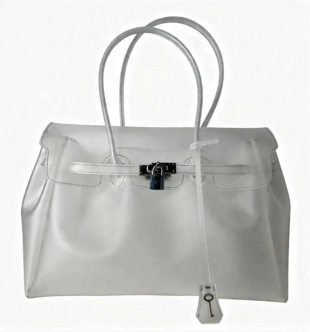 Handbag, TPU transparent jelly bag, shoulder bag, tote bag.