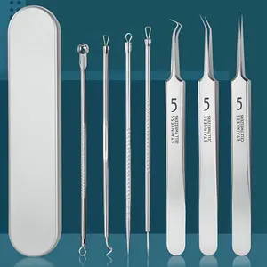 Acne Needle Set, Acne Removal Tool Kit, Blackhead Remover, Pimple Extraction Tools, Stainless Steel, Home & Travel Gift, Unisex