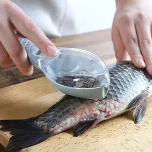 Fish Scale Scraper, 1 Piece Non-slip Handle Fish Scale Remover, Fish Scale Cleaner for Home Kitchen, Kitchen Gadgets