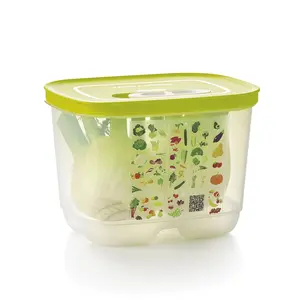 Tupperware FridgeSmart Small Deep Container  Optimal Freshness 3-position Slider 1.8 L Transparent Base Dishwasher Safe