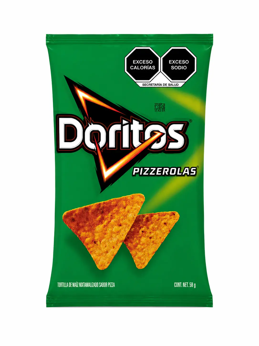 Doritos Pizzerolas Pizza Flavored Corn Tortilla Chips, 58 g (2.04 oz) – Mexican Imported Snack