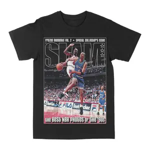 Penny Hardaway Slam Magazine Graphic Tee, Y2K Rap Streetwear T-Shirt, Unisex Crew Neck, Vintage Hip-Hop Graphic, Sports Style, Casual Cotton Fit