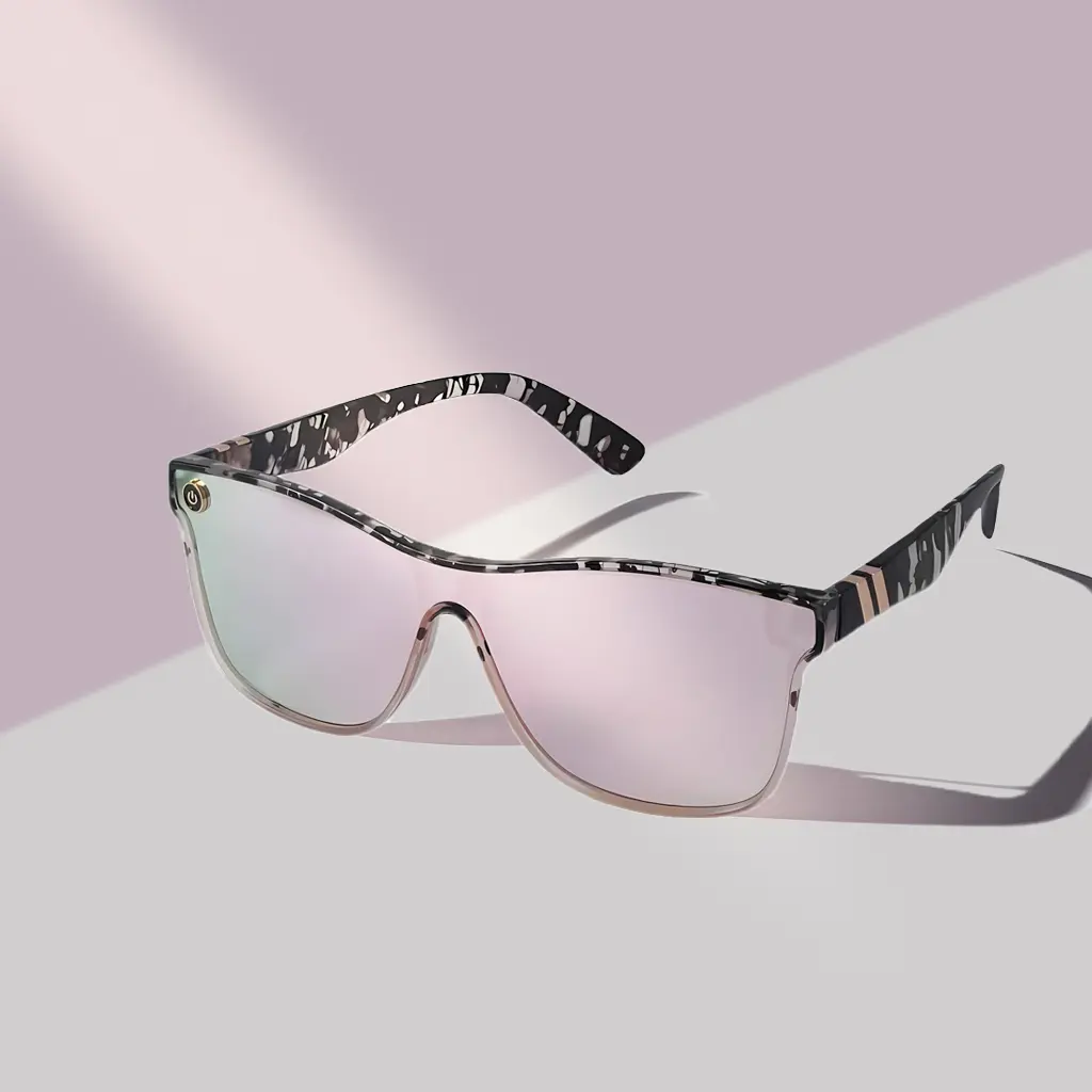 Shell Pattern Flat Top Sunglasses for Women, Sun Protection Sunglasses for Men, Trends 2024 for Outdoor Activities Back To School Fall Streetwear Mascs
