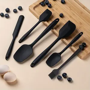 6-Piece Heat-Resistant Silicone Spatulas, Food Grade Flexible Scrapers for Nonstick Cookware, Perfect for Cooking & Baking, Silicone Spatula Set
