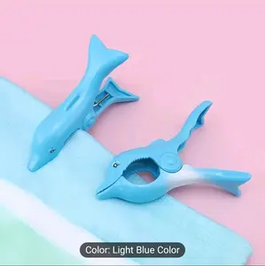 Windproof Clip, Plastic Drying Quilt Clothes Peg, Animal Type Beach Towel Clamp, Prevent Wind Clip, Clothes Pegs Drying Racks Retaining Clip Clips Clips Plastic