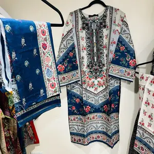 Embroidered Printed Lawn Luxury Dress for Women's Wear Best for Parties and Events Casual Womenswear