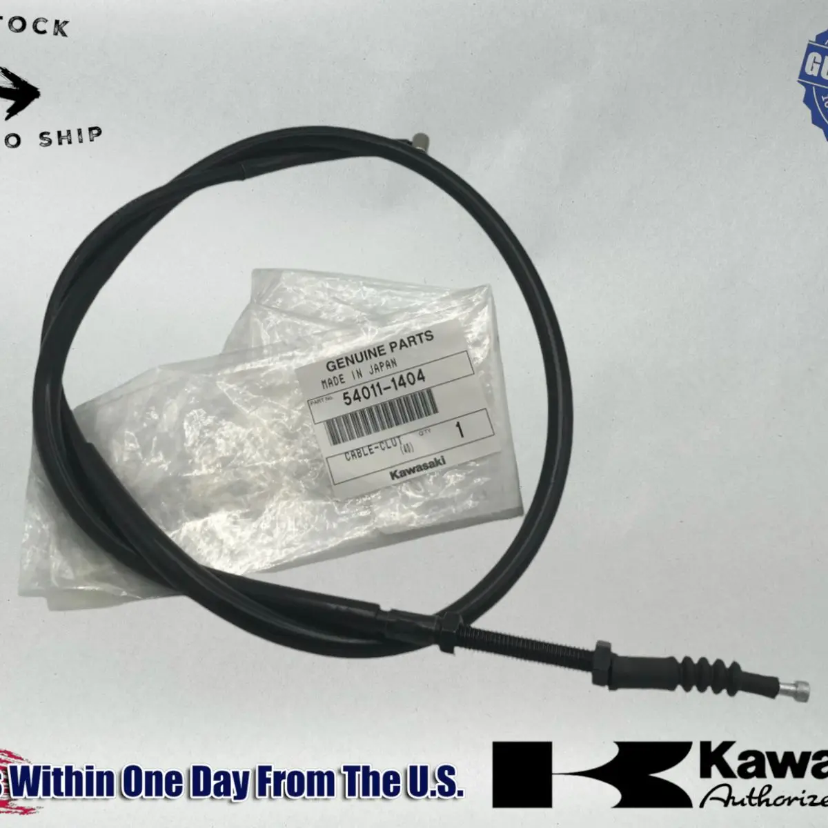 Kawasaki Genuine OEM Authentic 01-09 Eliminator 125 Clutch Cable 54011-1404 1