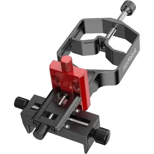 tridaptor - Universal Digiscoping Adapter | High-Precision Phone to Telescope 3-Axis Metal Holder Mount for Spotting Scope Binocular Monocular Microscope|Fits 2.4" Eyepiece Max&Any Cell Phone Camera