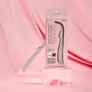 Amorus Lash Extension Applicator Tweezers for DIY Eyelash Extensions Precision Tool with Curved Tip Design