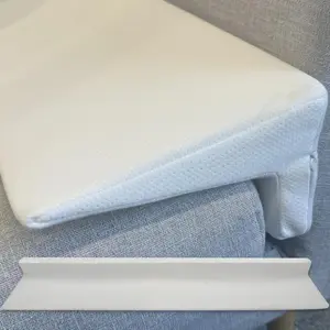 Bed Wedge Headboard Filler for Bed Gap - 1.6 Inch, Removable & Washable Pillow with Zipper (King 76"x10"x6")